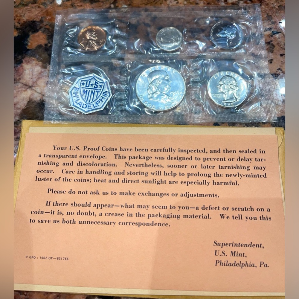 1962 Coin Proof Set